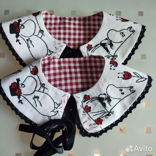 Съемный воротничок на ребенка ручная работа