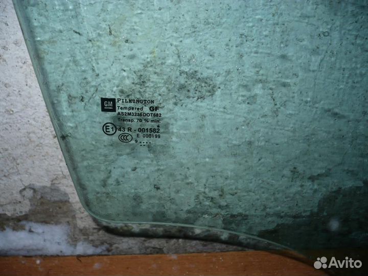 Стекло двери задней правой Opel Astra H