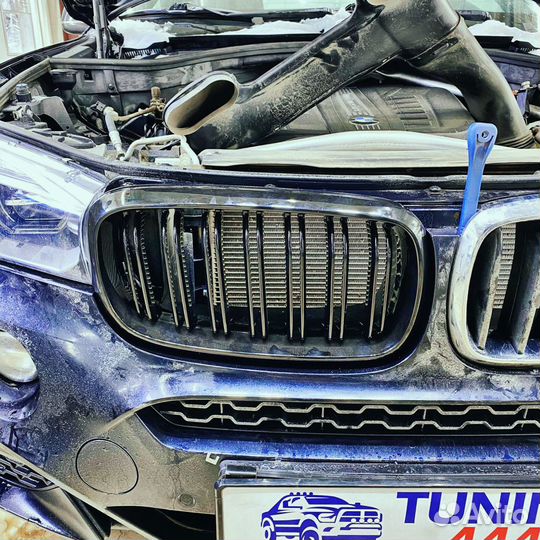 Решетка радиатора BMW X5-Х6 F15 F16 (М флаг) лак