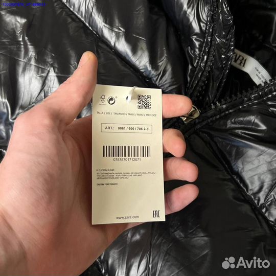 Пуховик Zara Puffer jacket глянцевый (Арт.99893)