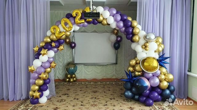 Фотозона выпускной свадьба юбилей шары