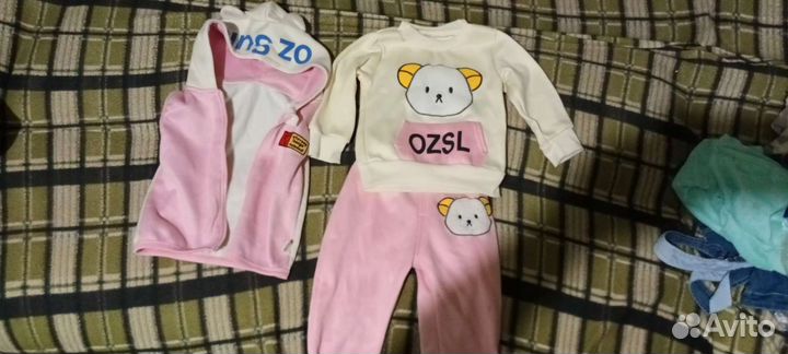 Тёплые вещи на девочку 80р