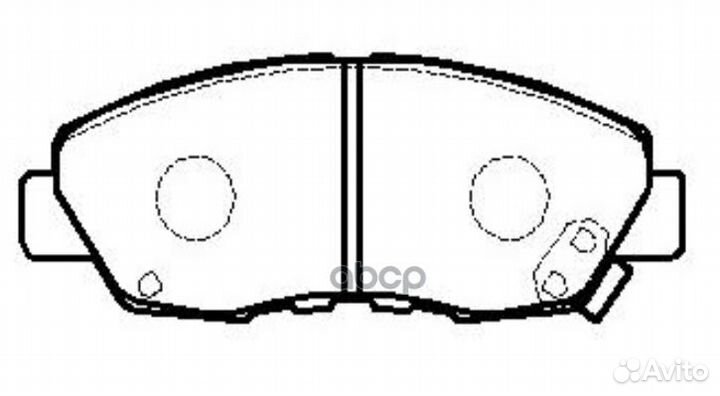 Ckho-4 колодки тормозные дисковые перед CTR 61