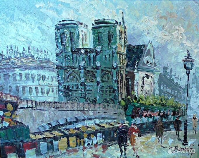 Импрессионизм.Нотр-Дам де Пари.Франция.Картина