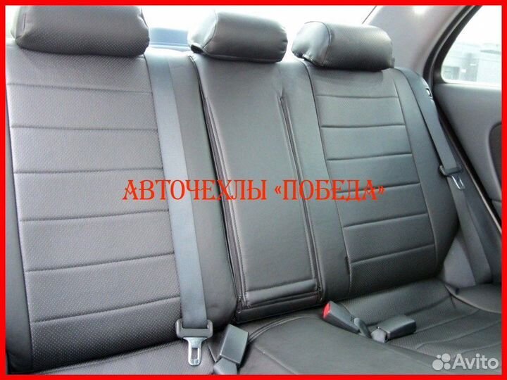 Чехлы Nissan Almera Classic из экокожи чёрные