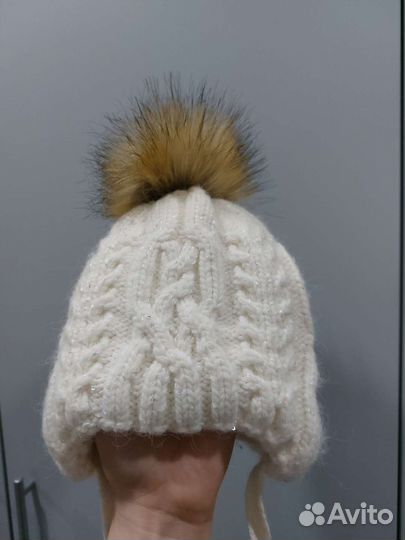 Шапка для девочки на год