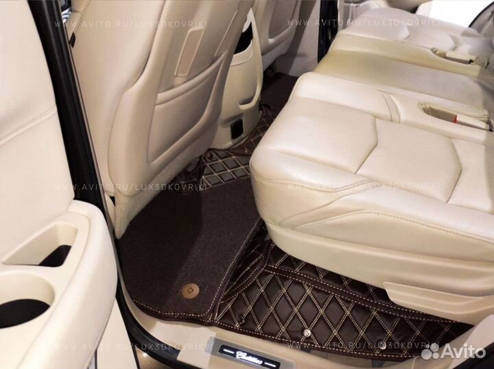 5D коврики из экокожи для Cadillac Escalade