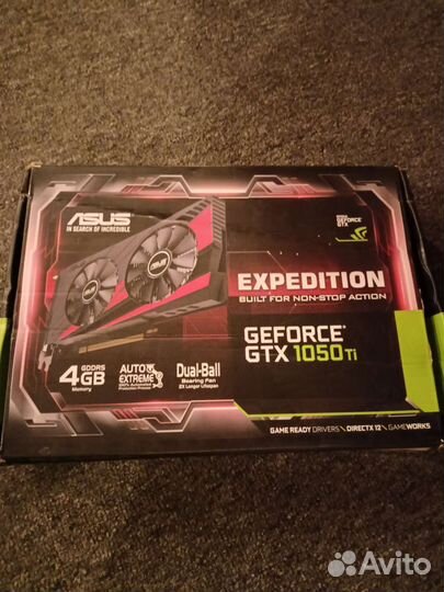 Видеокарта gtx 1050 ti 4gb asus
