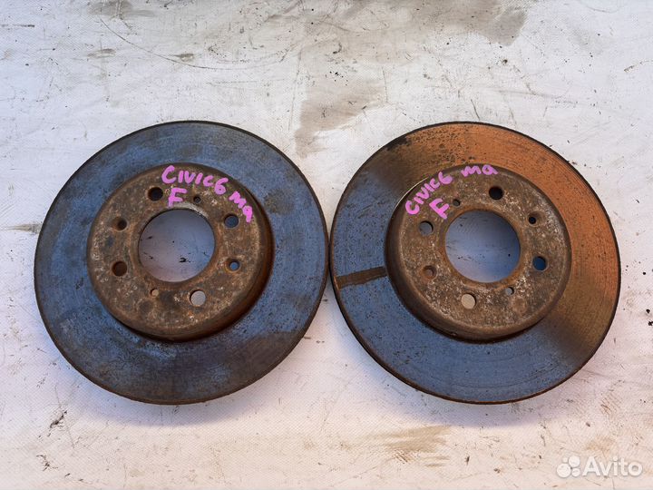 Диск тормозной передний Honda Civic 6 MA MB MC