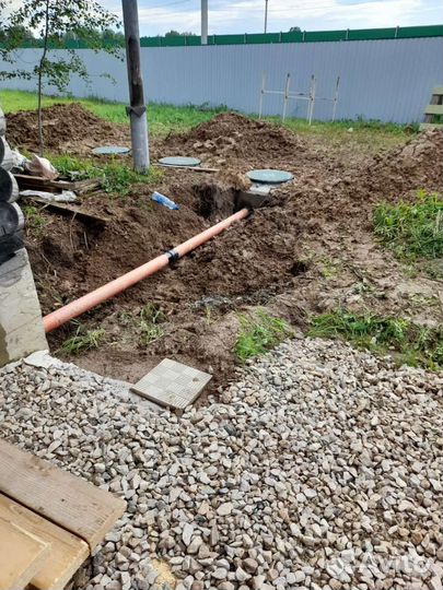 Септик из бетонных колец под ключ