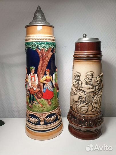 Кружки пивные. Кобальт. Керамика. Германия