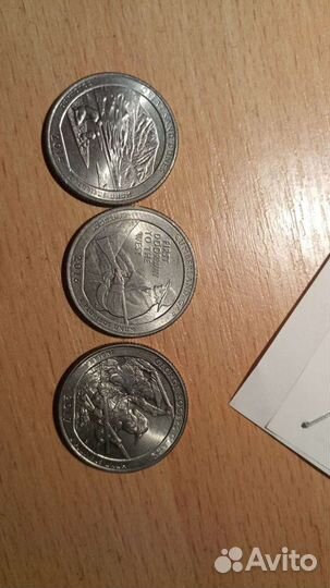 Четвертаки национальные парки