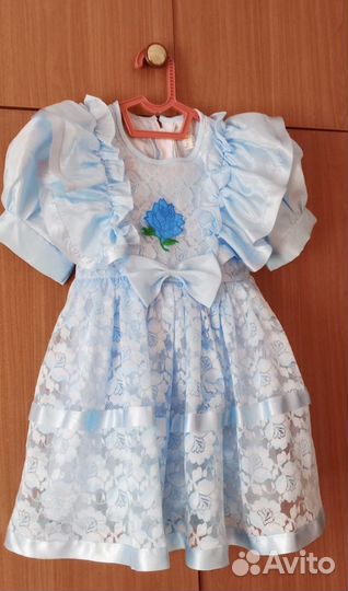 Платье кружевное детское 110 116
