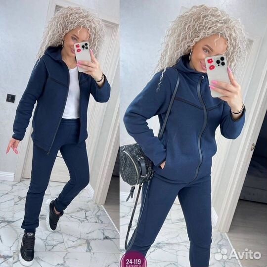Спортивный костюм на флисе женский