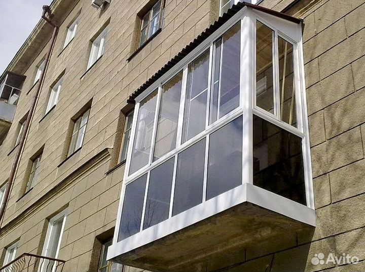 Остекление балконов и лоджий в рассрочку N6590