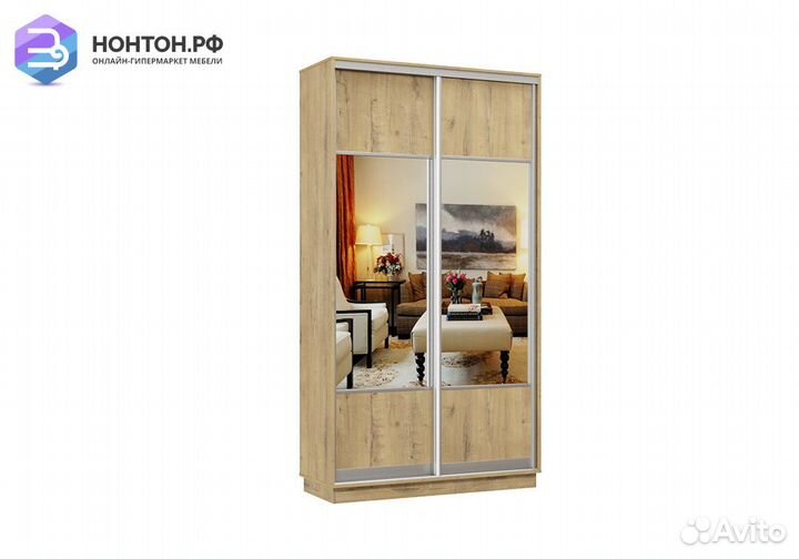 Шкаф-купе двухдверный Ригель бунратти