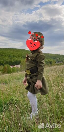 Костюм военный солдатка для девочки 92