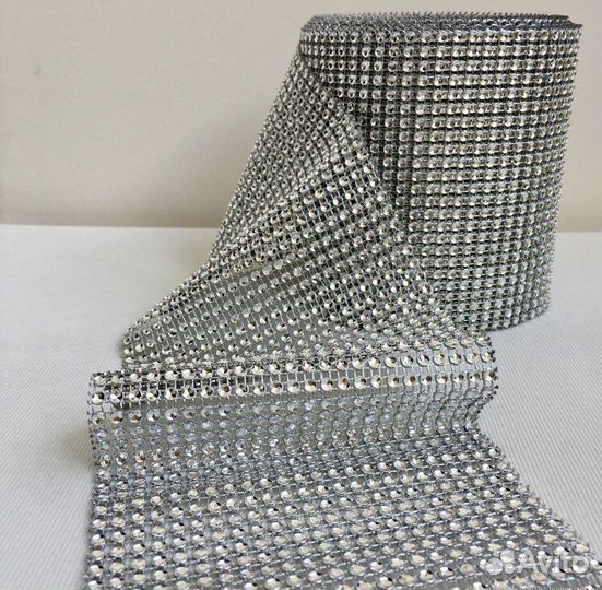 Лента имитация страз 1 метр