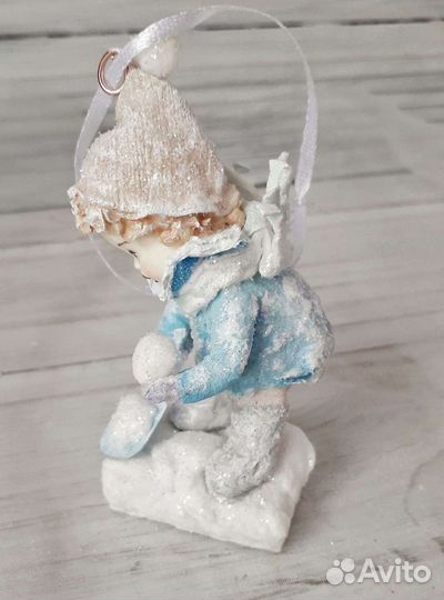 Коллекционная ватная новогодняя игрушка