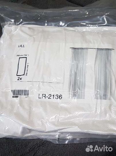 Тюль новая IKEA лилль и кольца на гардины