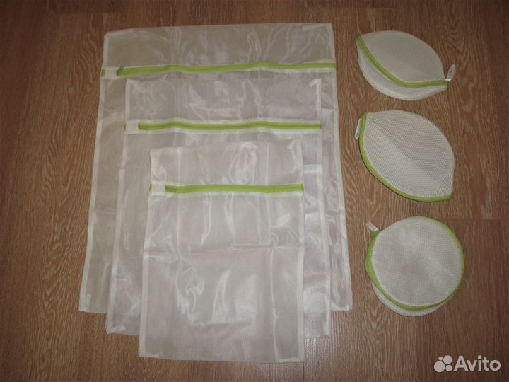 Мешки для стирки белья, одежды, комплект 6 шт