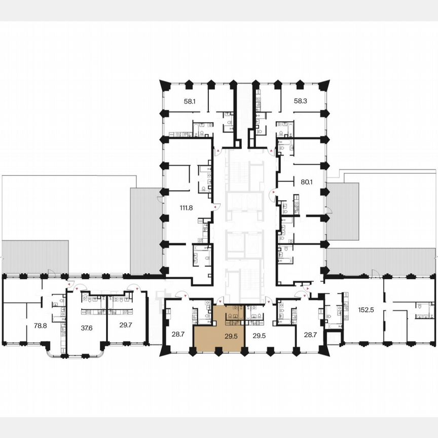 1-к. квартира, 29,5 м², 2/44 эт.