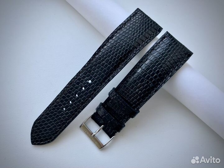 Ремешок Черный 22 мм. Варан