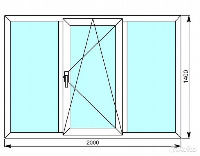 Окно пластиковое