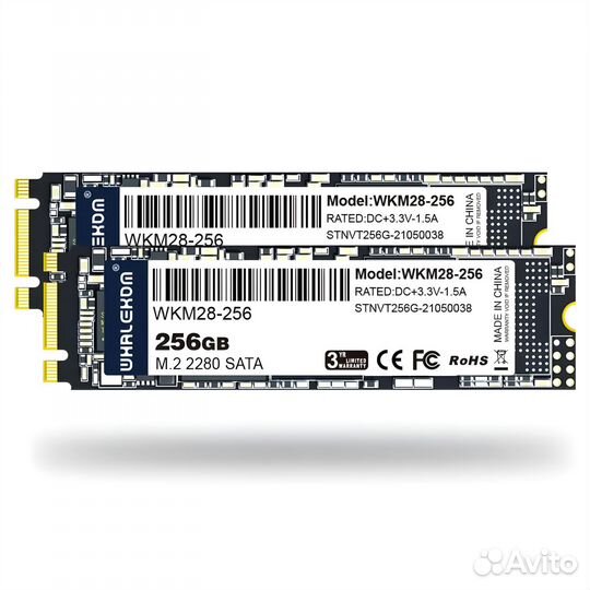 SSD Whalekom WKM28 – M.2 SATA 2280 SSD – 256GB