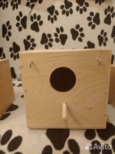 Домик и полки для попугаев и грызунов