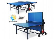 Теннисный стол всепогодный сеткой и колесами ittf