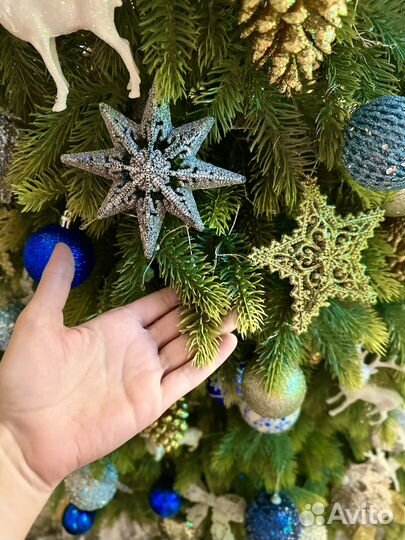 Ель искуственная литая 210 см