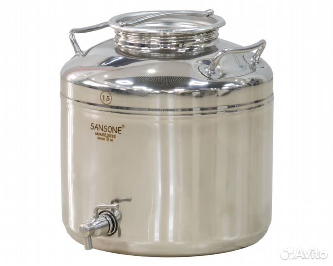 Бочка (фляга, бидон) евро 15 л с краном