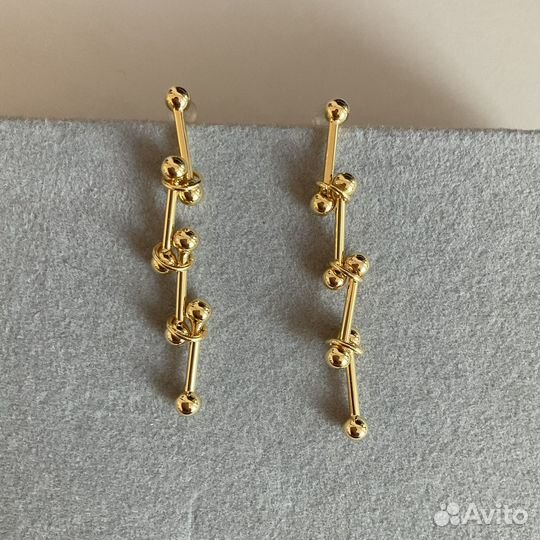 Серьги звенья в стиле Tiffany