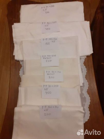 Отрезы тканей СССР хлопок батист