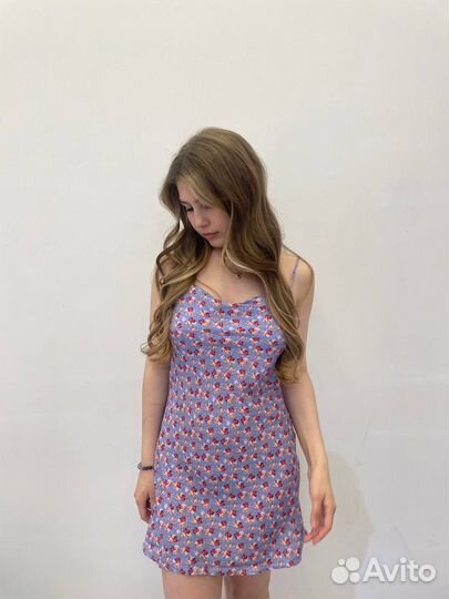 Платье комбинация мини летнее