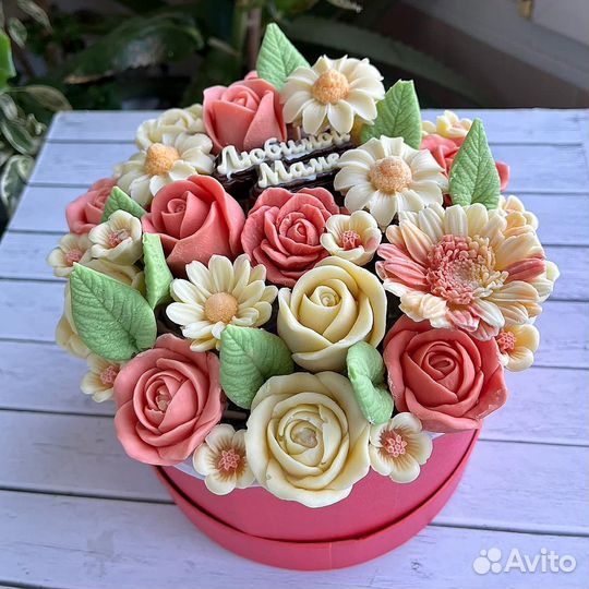 Цветы из шоколада