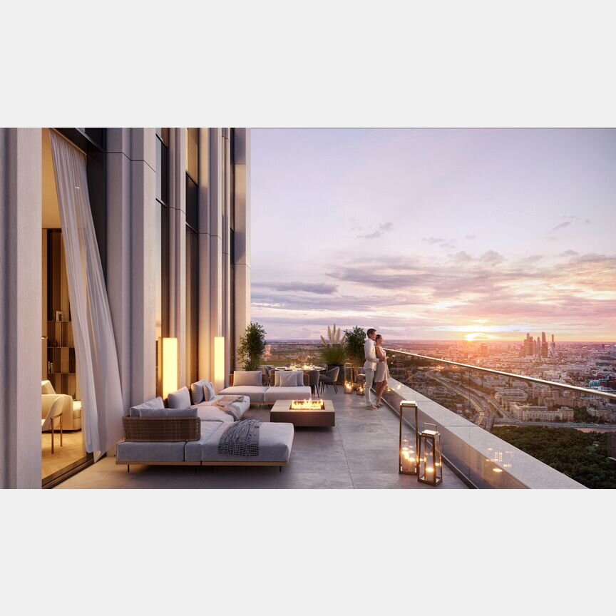 1-к. квартира, 44 м², 53/75 эт.