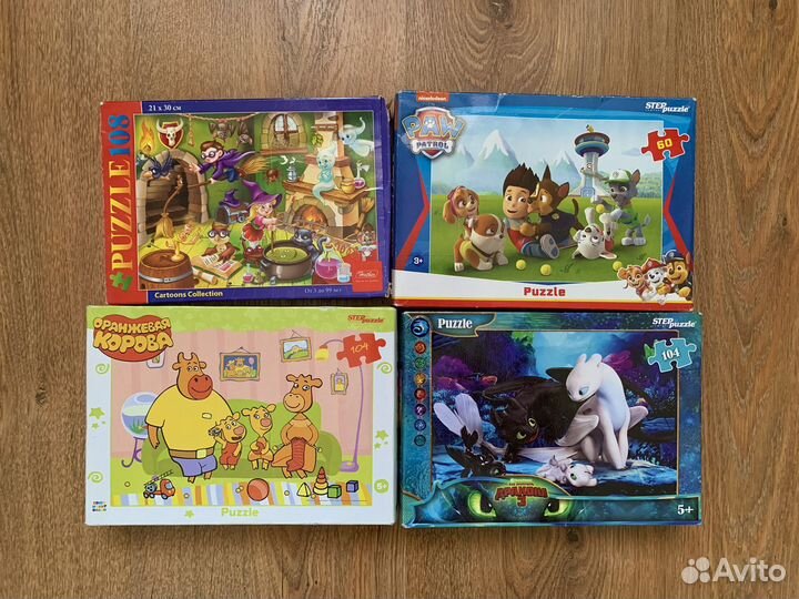 Пазлы 60 / 104 / 108 деталей