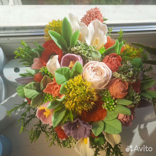 Букет цветов из мыла