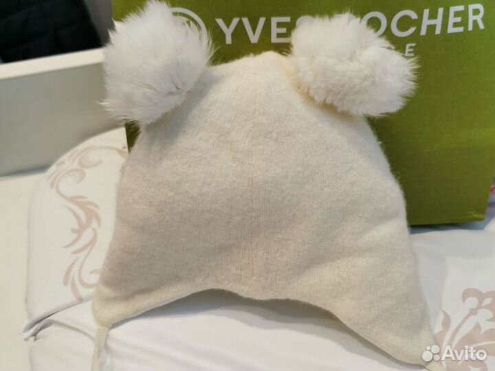 Шапочка для новорожденного зимняя