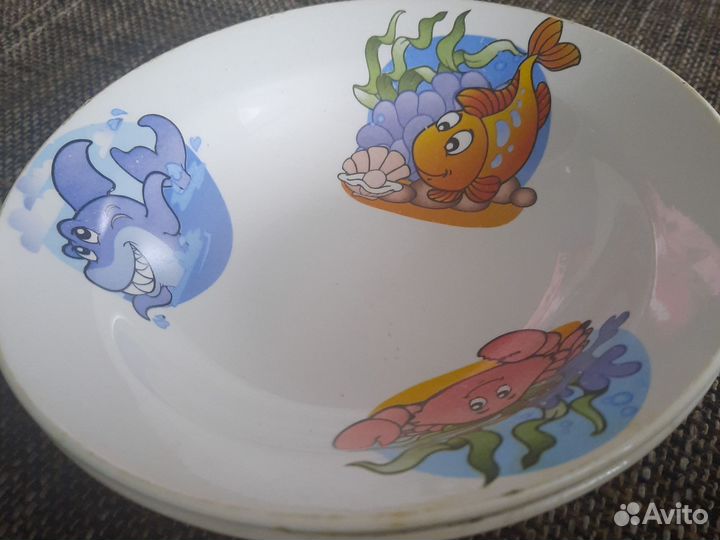 Тарелки суповые детские бу