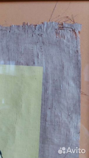 Картина на папирусе в багетной рамке