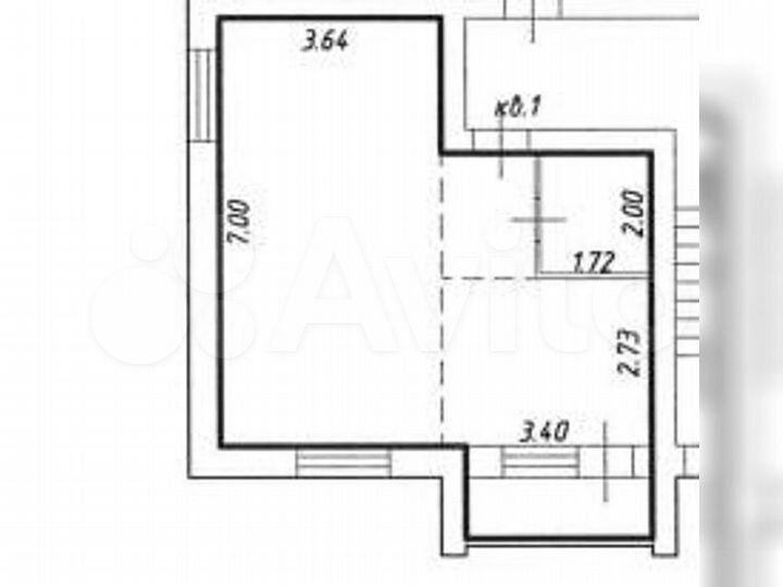 1-к. квартира, 41 м², 1/5 эт.