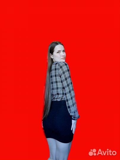 Черная мини-юбка