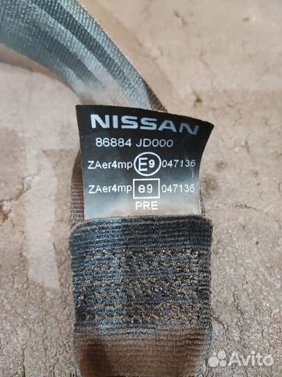 Ремни безопасности передние Nissan Qashqai J10