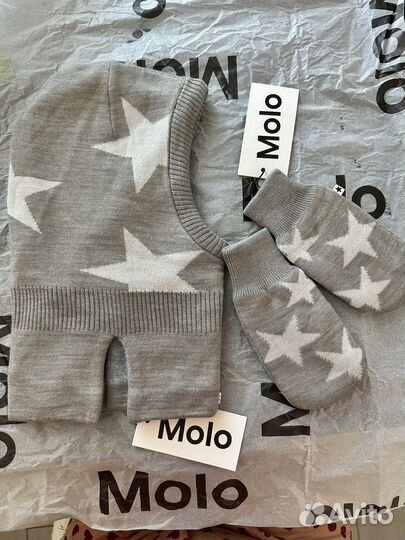Шлем и варежки Molo новые
