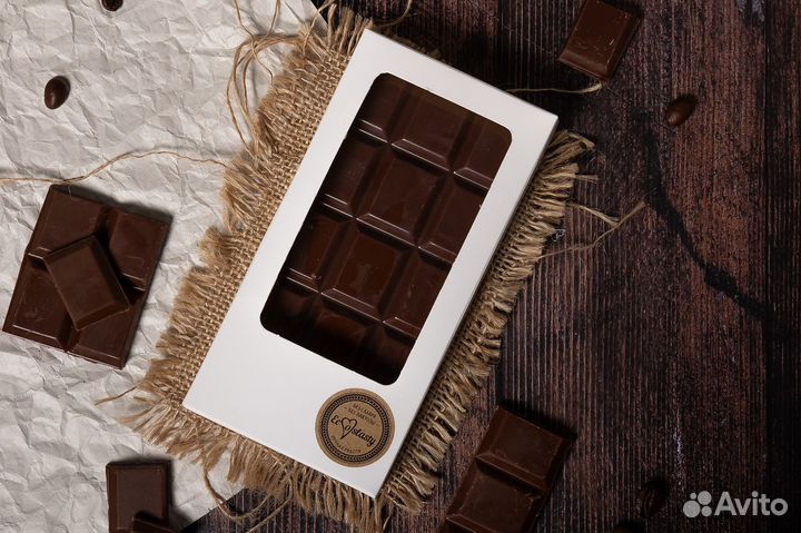 Шоколад с визиткой плитка 70