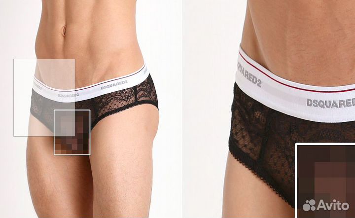 Трусы брифы Dsquared2 Snap Off Brief - Black S L