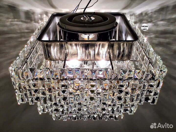 Редкая большая хрустальная люстра, СССР